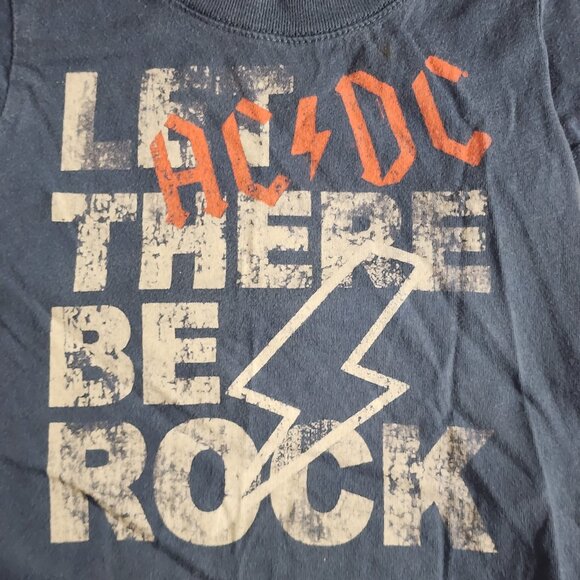 Rockware Anthill Trading Blue Cotton AC/DC Let There Be Rock SS Tee Size 24M - Picture 5 of 14